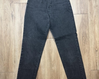Women’s Vintage Gap High Rise Taper Jeans Charcoal Grey Size 26 X 31