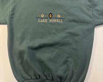 Women’s Forest Green Size Large Lake Powell Pull Over Crewneck Sweater