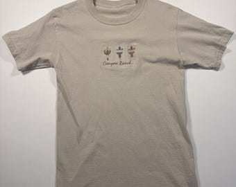 Vintage Size Small Beige Color Unisex Canyon Ranch T-Shirt