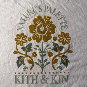 Camiseta vintage para hombre Kith and Kin, talla L, "Paleta de la naturaleza" imagen 2