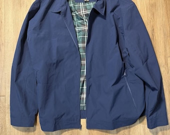 TRR Men’s Fashion Navy Blue Wind Breaker Jacket Size 4X