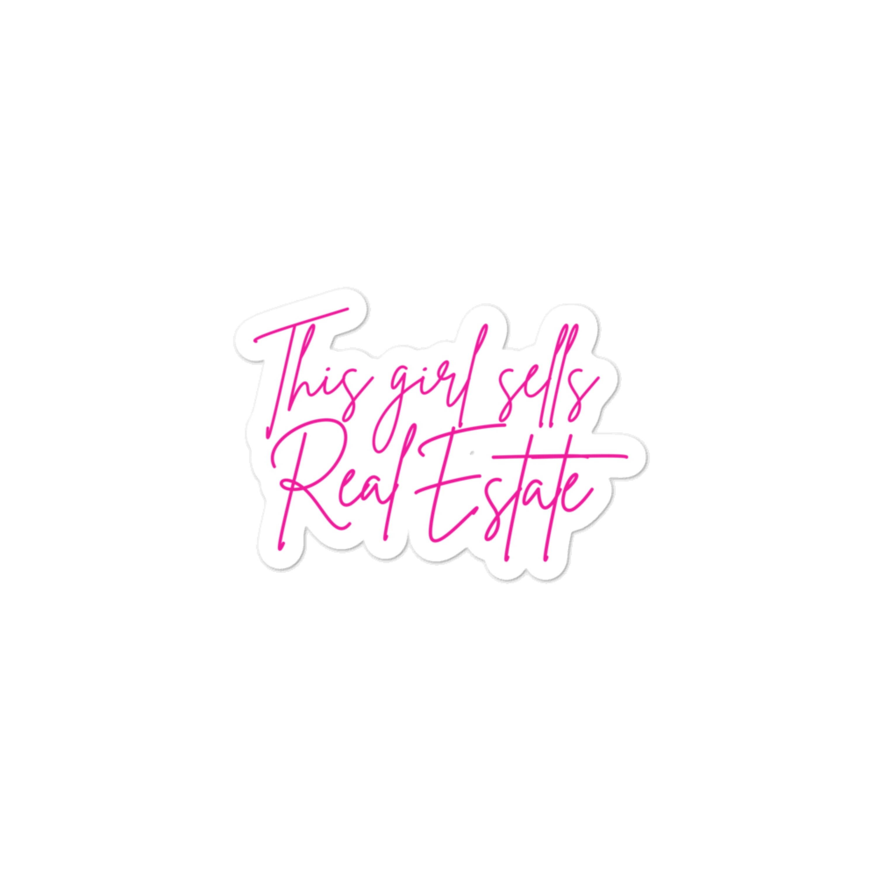 Property Sticker Gf This Girl Sells Real Estate Sticker | Great Gift for Your Favorite ...