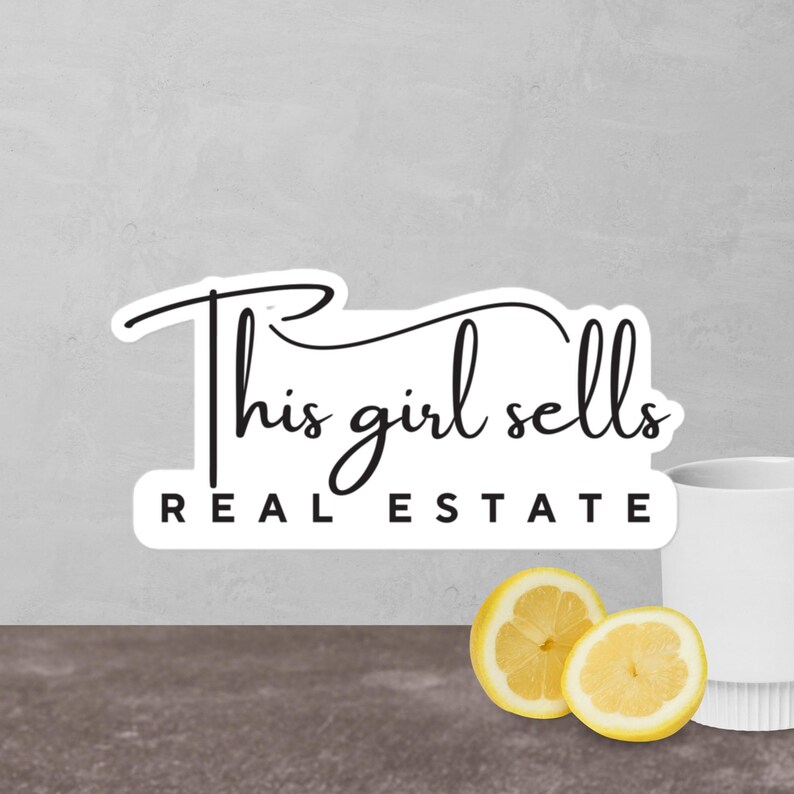 Property Sticker Gf This Girl Sells Real Estate Sticker | Great Gift | Your Favorite ...