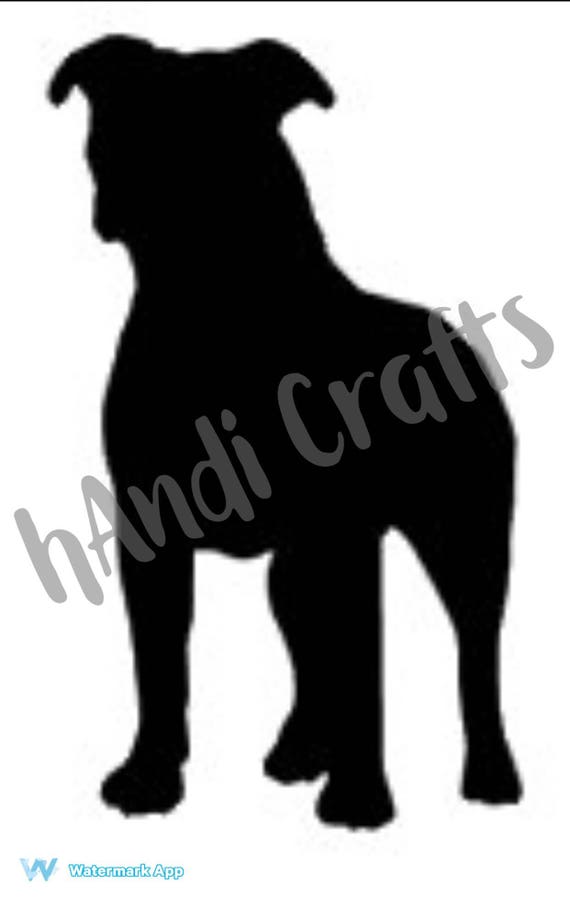 Download Pitbull Dog Silhouette SVG Design File Silhouette Cameo ...