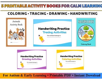 Printable Activity Books Pack for Autism & Early Learning