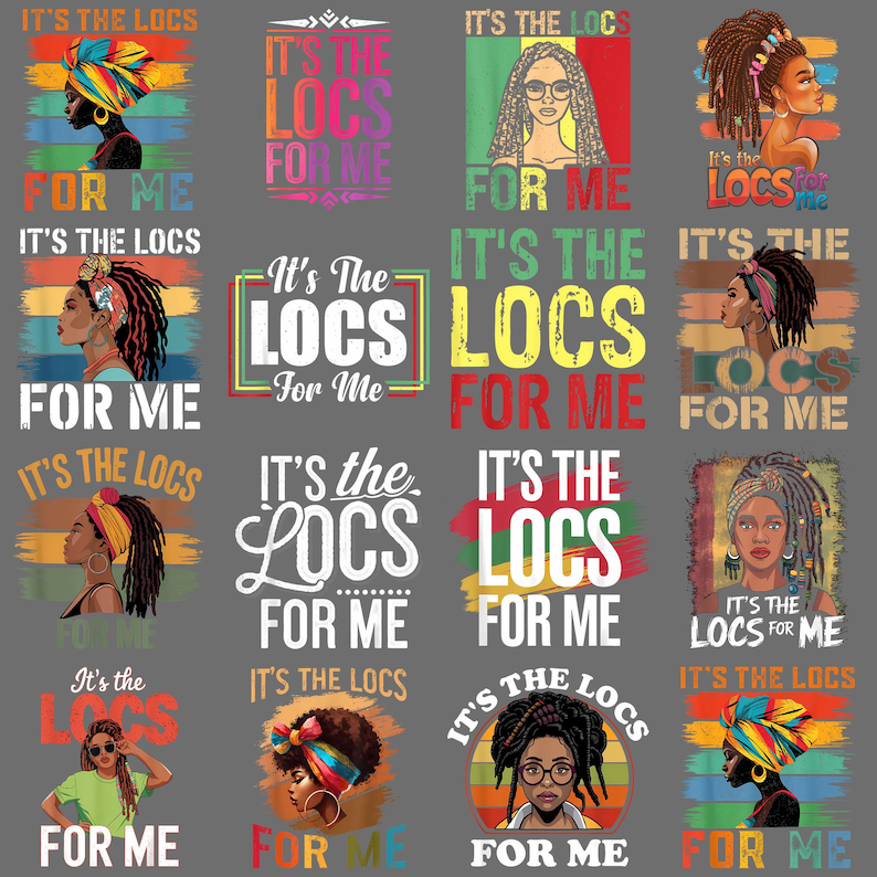 Melanin Dreadlocks Hair It's the Locs for Me PNG – Locs Queen Melanin ...
