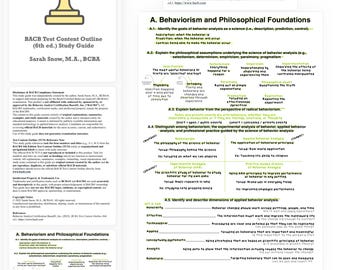 BCBA 6th Edition - Complete Study Guide