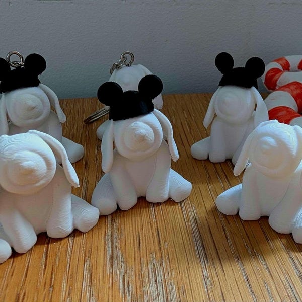 Evie Towel Dog Inspired 3D Printed Keychain