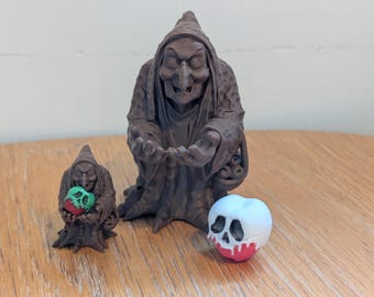 Evil Witch Poison Apple Inspired Keychain Fridge Magnet