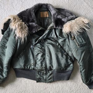 ジャケット・アウター USAF 80s N2B Flight Jacket Deadstock Vintage 1962 N-2B Mens Small USAF Aircrew Vietnam Pilot