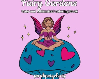 Fairy Garden Coloring Book: Whimsical Digital Designs (PDF Download)