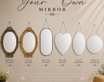 Customizable Mirror – Hand Etched Glass