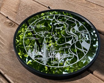 City Girl Hand-Engraved Mirror