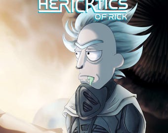 Rick And Morty Hericktics Of Rick #1 Connecting Dune Cover By Julieta Colas Limted 400 W| Coa