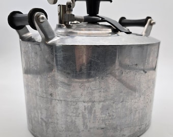 Vtg Cast Aluminum 21qt Pressure Cooker/Canner "The Magic Cooker" No Seal