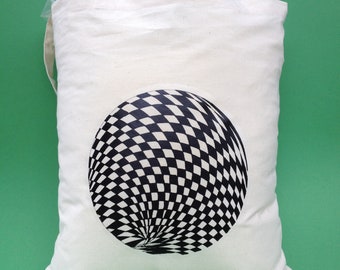TOTE BAG - [Dance Floor] - 100% Cotton - Circle Pattern Design - Fantastic Gift Idea-reusable tote bag-fabric tote bag.
