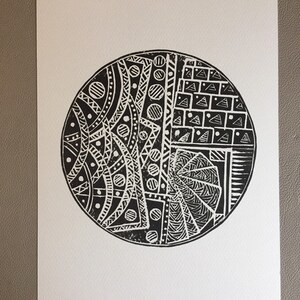 Lino Print - Limited Edition print - Lino cut print -ink print -block print - linoleum print-print making prints.