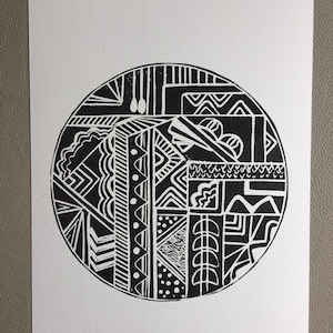 Lino Print - Limited Edition print - Lino cut print -ink print -block print - linoleum print-print making prints.
