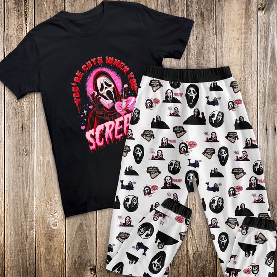 You're Cute When You Scream Pajamas Set Halloween Pajamas - Etsy