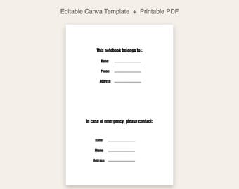 Diabetes Tracker | Blood Sugar Tracker | Editable Canva Template | Printable Daily Glucose Log | 2 Page PDF | Instant Download