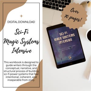 Sci-Fi Magic Systems Intensive Workbook – Worldbuilding & Story Logic Essential – Templates, Craft Guides, Worksheets (Digital / Printable)