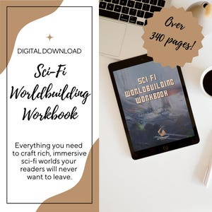 SCI-FI Worldbuilding Workbook | Build immersive galaxies, believable civilizations, & unforgettable conflict. (Digital/Printable)