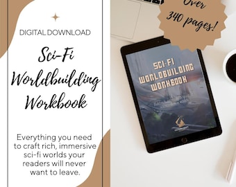 SCI-FI Worldbuilding Workbook | Build immersive galaxies, believable civilizations, & unforgettable conflict. (Digital/Printable)