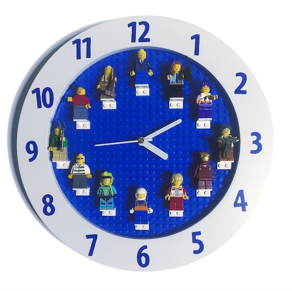 LEGO Wall Clock for Mini Figures or to Build On! - Etsy