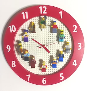 LEGO wall clock for mini figures or to build on!
