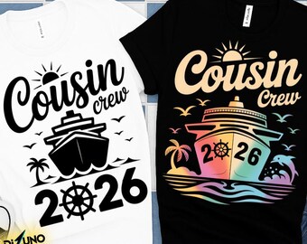 Cousin Crew 2026 SVG, Cousin svg, svg and png instant download, Best cousin svg, Cousin Quote svg, New To The Crew svg, The Crew svg
