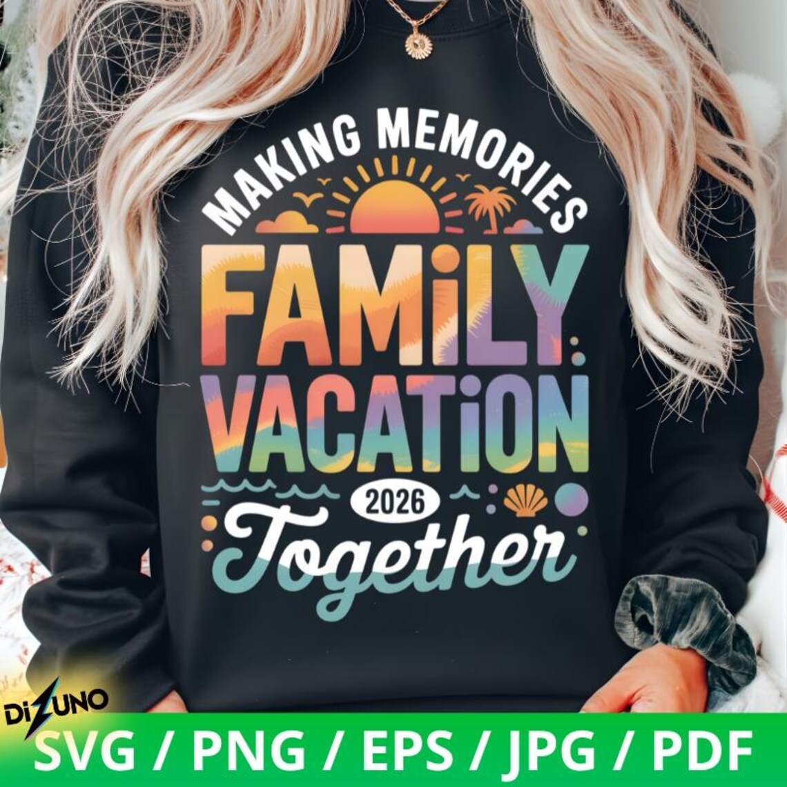 Family Vacation 2026 SVG | Matching Trip Tee Design (digital Download ...