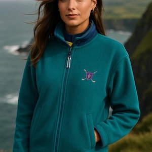 Vintage Bugle Boy Fleece Jacket Gorpcore Granola Quiet Luxury Old Money Academia