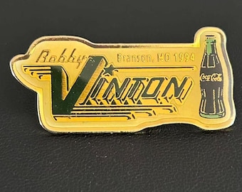 Vintage 1994 Bobby Vinton Branson MO Coca Cola Enamel Pin