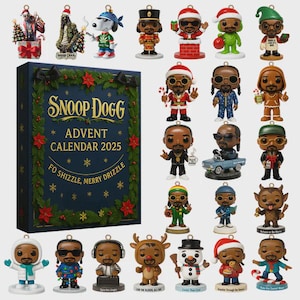 Snoop Dogg Inspired Advent Calendar 2025 • 24-Day Mystery Box with Hip-Hop Style Mini Items • Collector Countdown Set