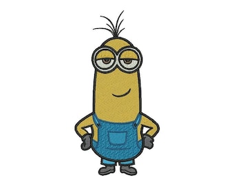 Minion Kevin Embroidery Design - 4 SIZES