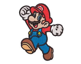 Mario Embroidery Design #1 - 4 SIZES