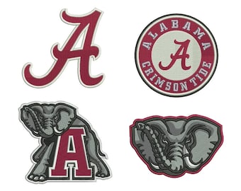 4 diseños de bordado de Alabama - 5 tamaños