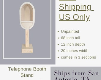 Telephone Booth Stand Audio Guestbook