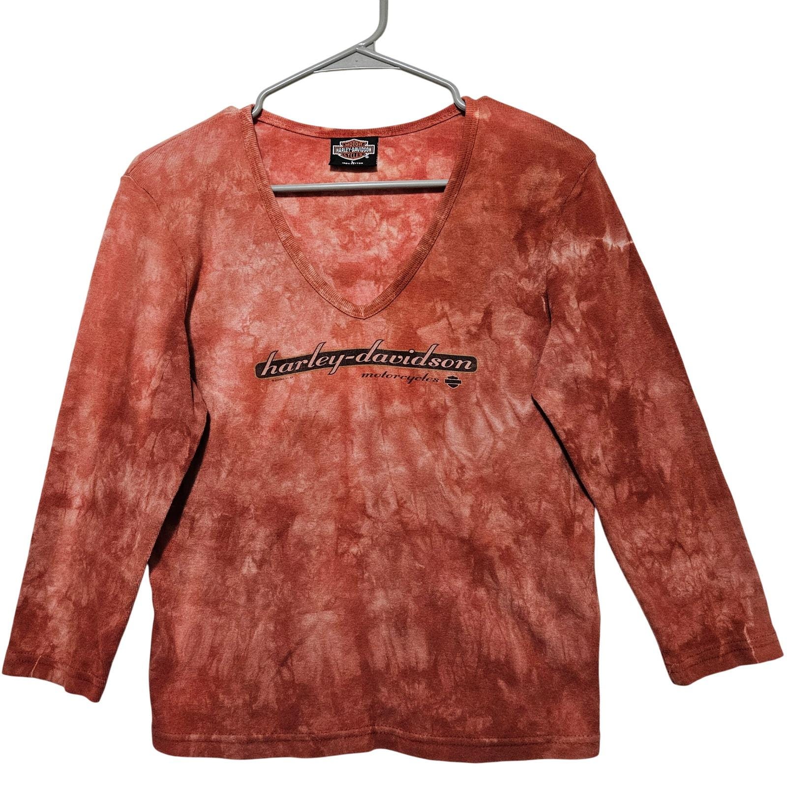 Tie Dye Harley Davidson Long Sleeve - Etsy