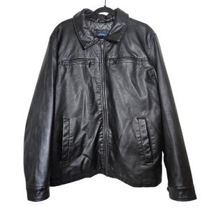 Dockers Leather Jacket - Etsy