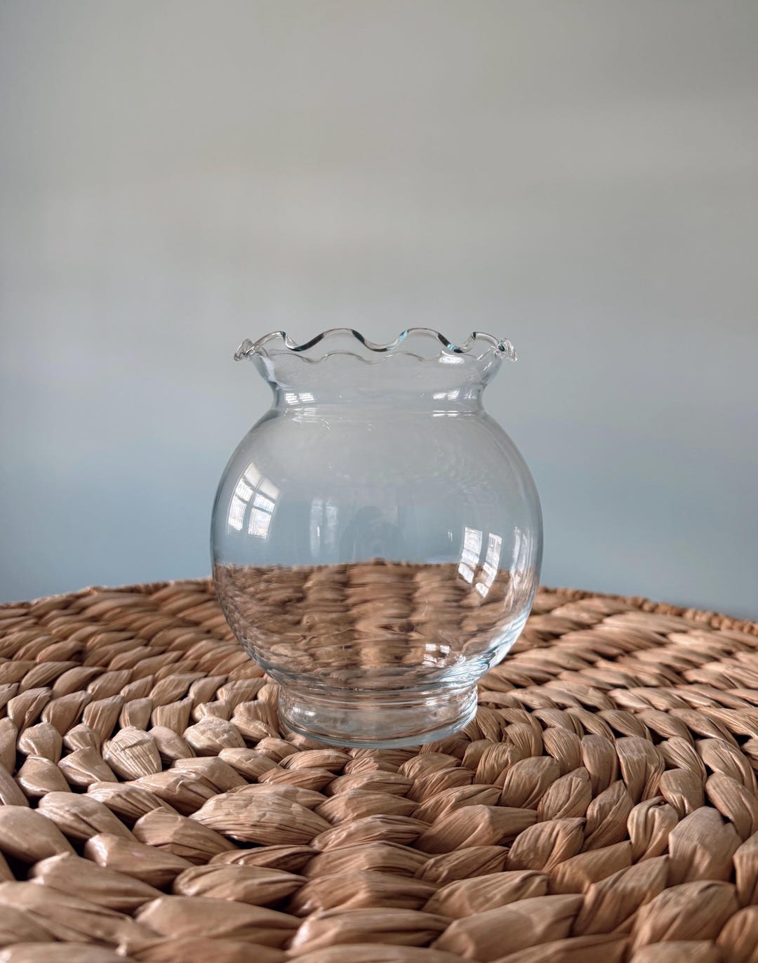 Vase Rim Examples Scalloped Rim Glass Flower Vase - Etsy