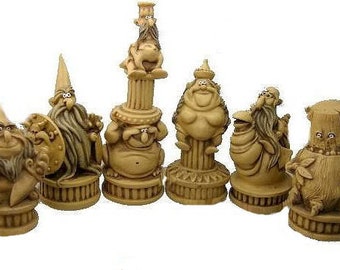 Wizards LATEX CHESS MOULDS/Molds (set of 9)