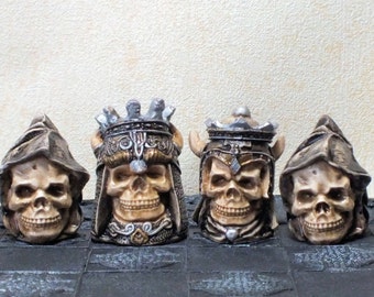 Small Skull LATEX CHESS MOULDS/Molds (9)