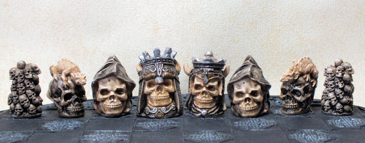 Cholemy 2 Pcs Skull Graphite Casting Ingot Molds 3D Metal Casting