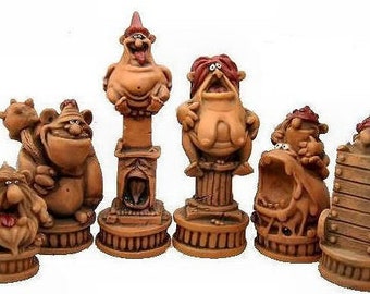 Ogres LATEX CHESS MOULDS/Molds (set of 9)