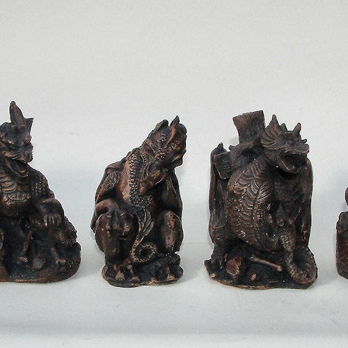 Handmade Latex Dragon Mould For Concrete, Plaster, Cement - 137cm, German Craftsmanship