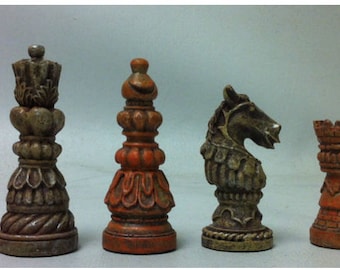 Ornate Staunton LATEX CHESS MOULDS (9)