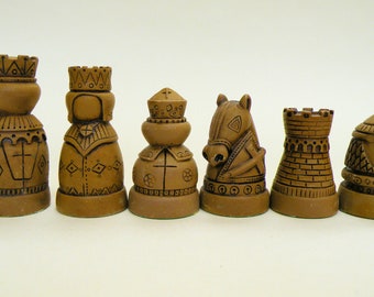 Russian LATEX CHESS MOULDS/Molds (set of 9)