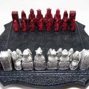Small Medieval Lewis LATEX CHESS MOULDS 9 image 3