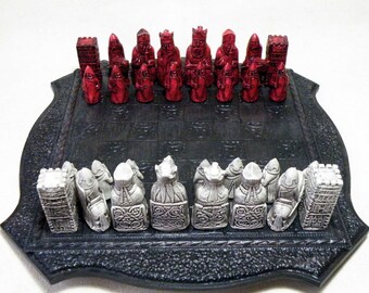 Kleine Mittelalter Lewis LATEX SCHACHFORMEN (9)